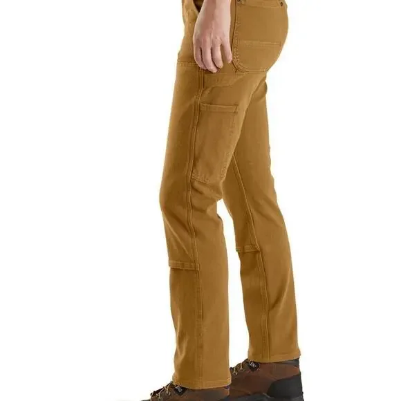 Carhartt Women's Rugged Flex Double Front Work Pants - Carhartt Brown cargo - Picture 2 of 7